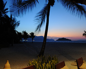 Sunset on Langkawi beach